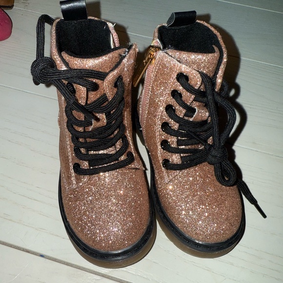 Tahari Other - Tahari | pink glitter boots, toddler girl size 6